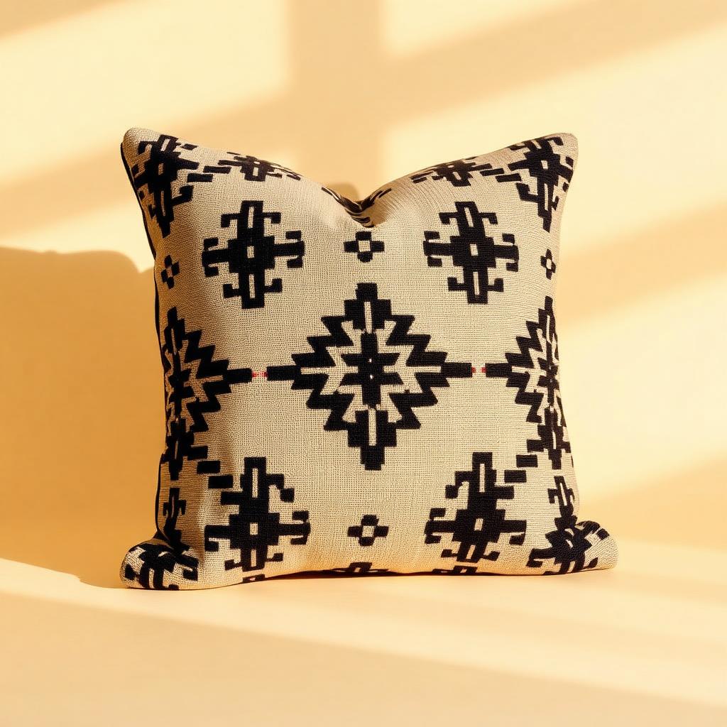 Bogolan Mudcloth Throw Pillow
